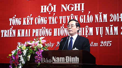 Ông Nguyễn Khắc Hưng, tân Bí thư Tỉnh ủy Nam Định - Ảnh: Báo Nam Định 
