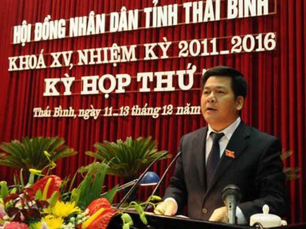 Tân Chủ tịch UBND tỉnh Thái Bình - ông Nguyễn Hồng Diên 