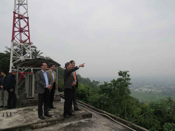 Bộ trưởng Nguyễn Minh Quang tham đồi thiên văn Phù Liễn, quận Kiến An, TP Hải Phòng
