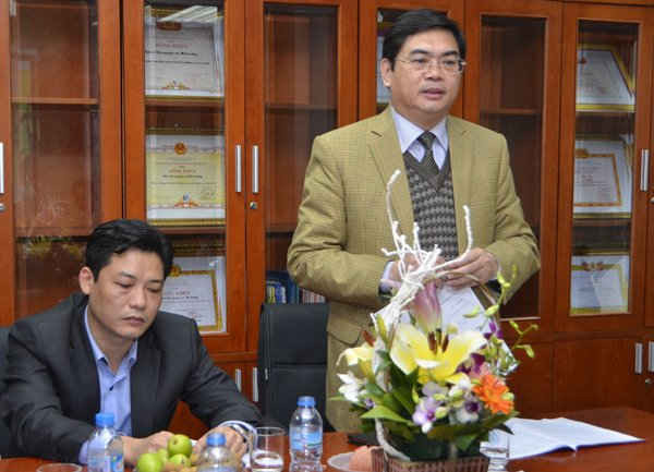 Vụ trưởng Vụ Thi đua khen thưởng của Bộ TN&MT – ông Lê Văn Hợp phát biểu tại Hội nghị