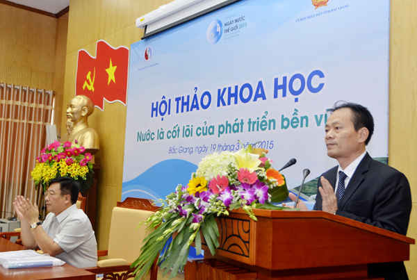 Ông Lại Thanh Sơn - Phó Chủ tịch UBND tỉnh Bắc Giang phát biểu tại Hội thảo