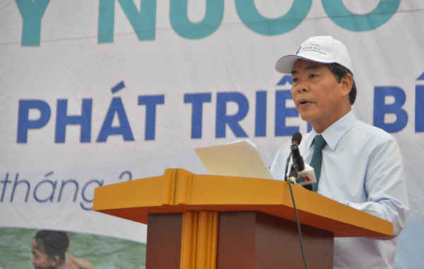 Bộ trưởng Bộ TN&MT Nguyễn Minh Quang phát biểu tại Lễ mít tinh