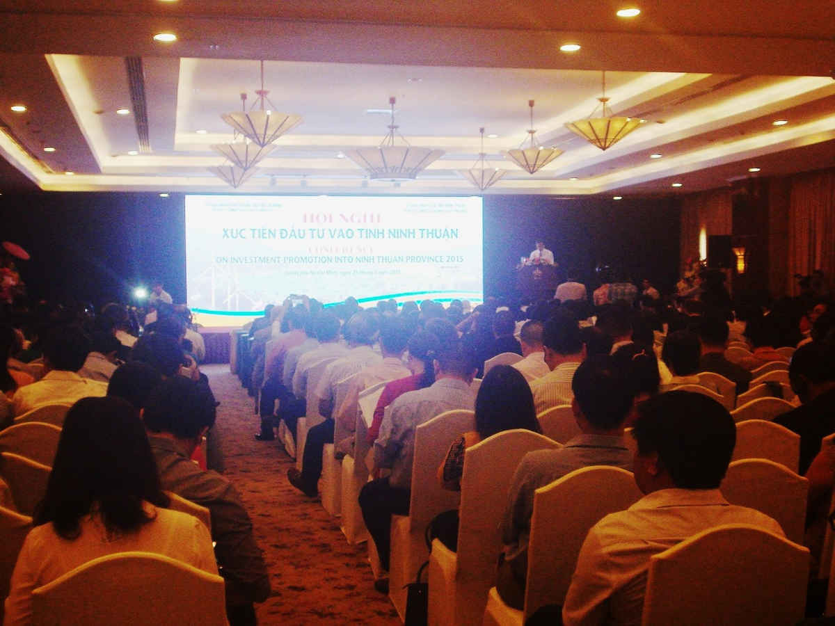 Quang cảnh buổi  Hội nghị xúc tiến đầu tư vào tỉnh Ninh Thuận