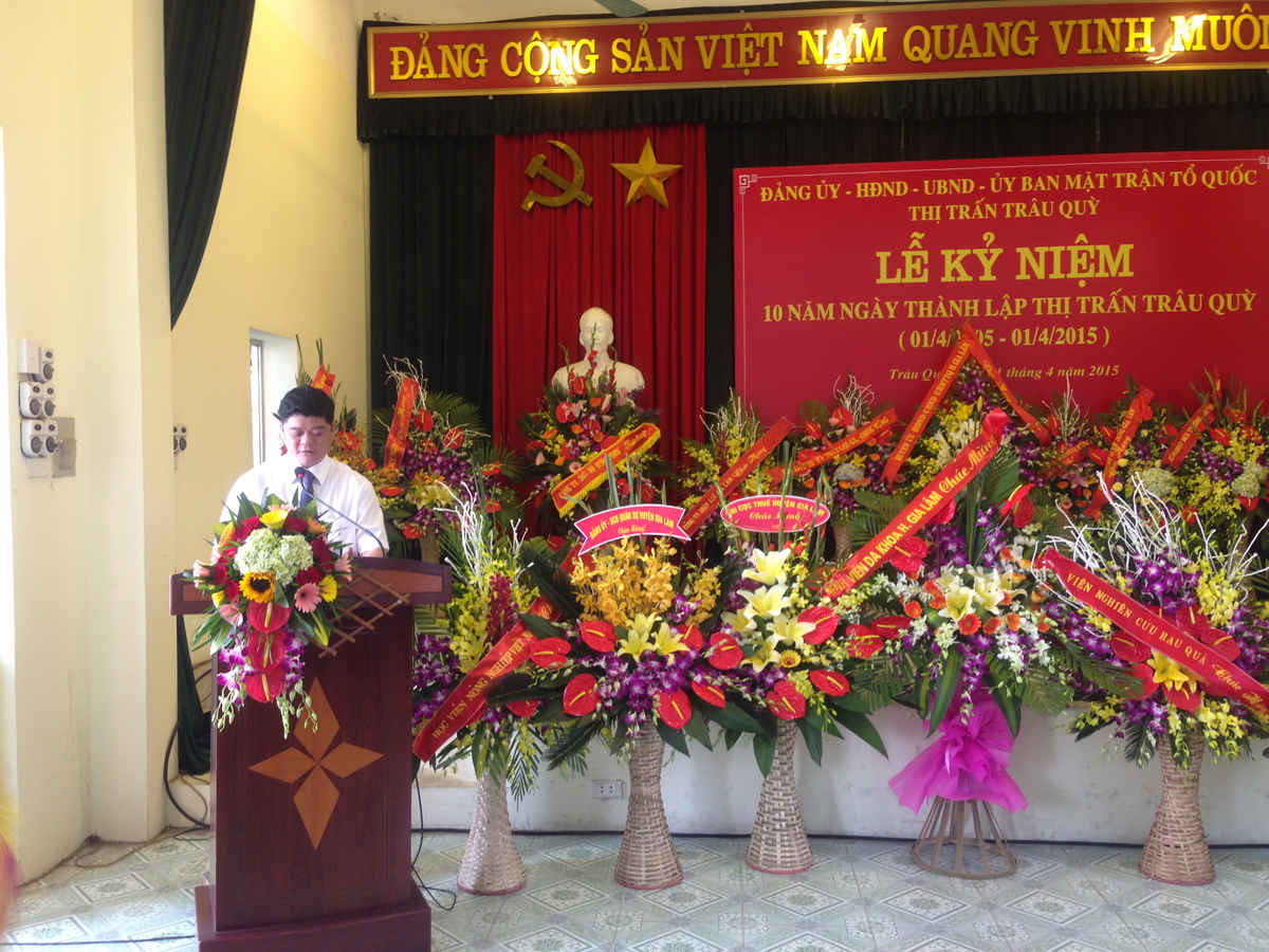 Ông Nguyễn Bá Hoán phát biểu tại buổi lễ