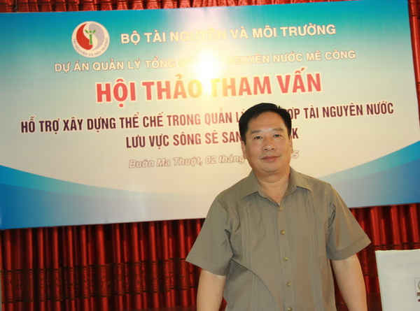 Thứ trưởng Bộ TN&MT Nguyễn Thái Lai phát biểu tại buổi hội thảo