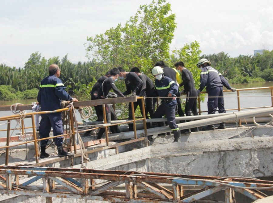 Hiện trường vụ tai nạn lao động làm 3 công nhân thiệt mạng tại Cty Hào Dương 