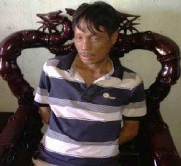 Phạm Anh Tuấn bị công an bắt tại nhà riêng ngày 29/10/2014 (ảnh do cơ quan công an cung cấp)