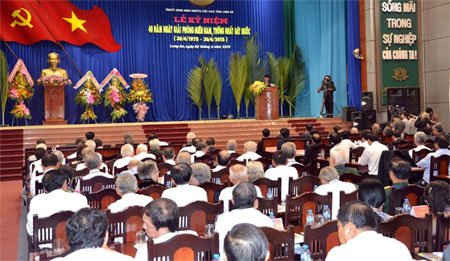 Tỉnh Long An long trọng tổ chức lễ kỷ niệm 40 năm Ngày Giải phóng miền Nam, thống nhất đất nước
