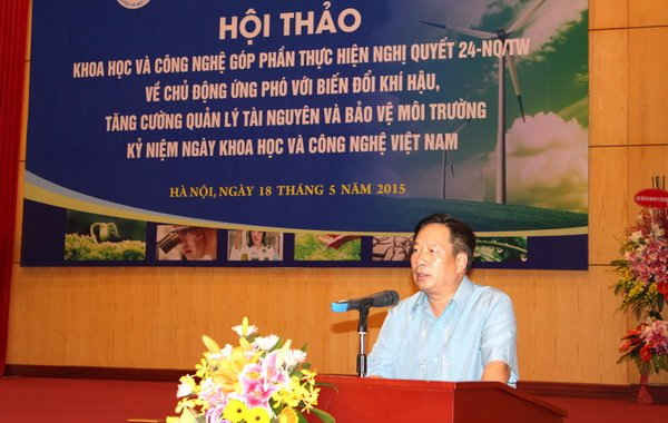 Thứ trưởng Nguyễn Thái Lai phát biểu tại hội thảo