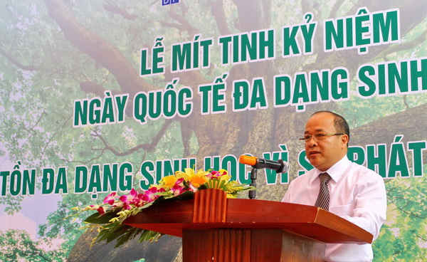 Phó Tổng Cục trưởng Tổng cục Môi trường Nguyễn Thế Đồng kêu gọi mọi người cùng hành động để bảo vệ ĐDSH