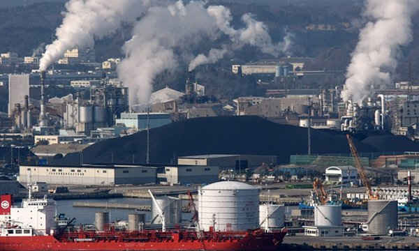 Than được dự trữ sau khi được nhập khẩu tại cảng Onahama ở thành phố Iwaki, tỉnh Fukushima