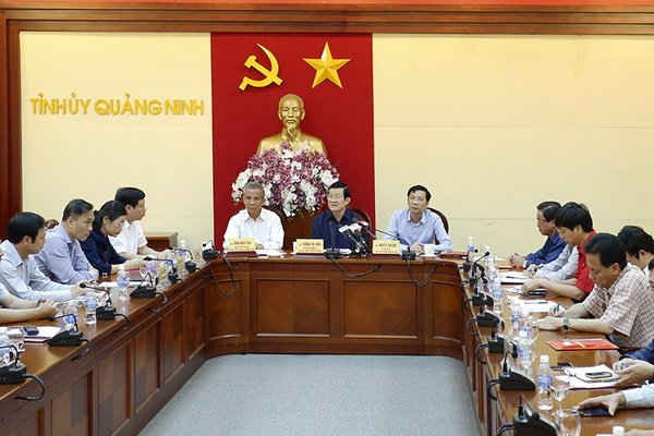 Chủ tịch nước Trương Tấn Sang làm việc với tỉnh Quảng Ninh