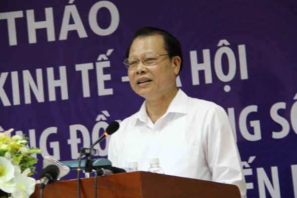 Phó Thủ tướng Chính phủ Vũ Văn Ninh, Trưởng Ban Chỉ đạo Tây Nam bộ phát biểu tại Hội thảo 