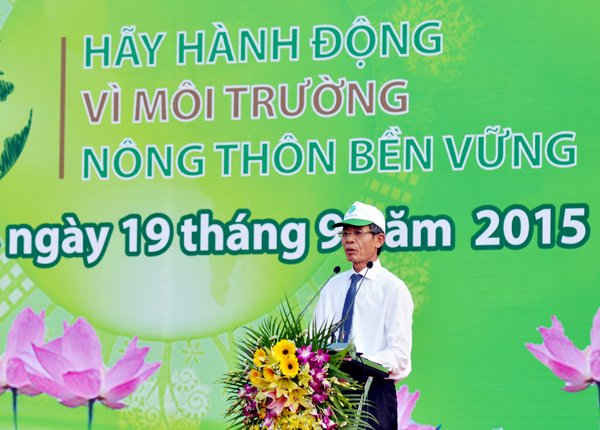 Thứ trưởng Bộ TN&MT Chu Phạm Ngọc Hiển phát biểu tại Lễ phát động