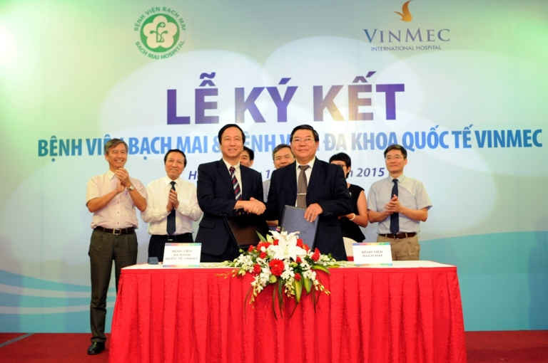 Bệnh viện Bạch Mai và bệnh viện Vinmec ký kết thỏa thuận hợp tác