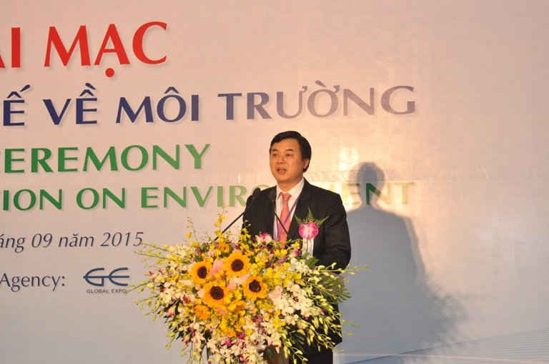 Phó Tổng cục trưởng Mai Thanh Dung phát biểu khai mạc triển lãm