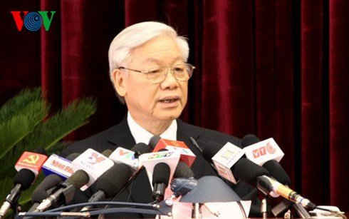 Tổng Bí thư Nguyễn Phú Trọng phát biểu khải mạc Hội nghị 12 BCH Trung ương Đảng khóa XI