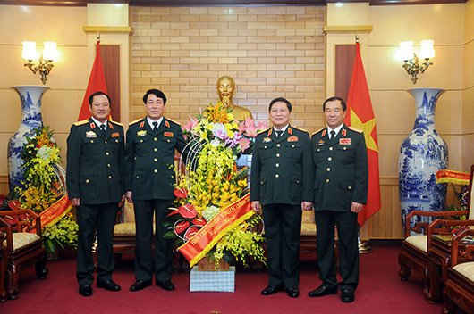Lãnh đạo Tổng cục chính trị QĐND Việt Nam chúc mừng Đại tướng Ngô Xuân Lịch 