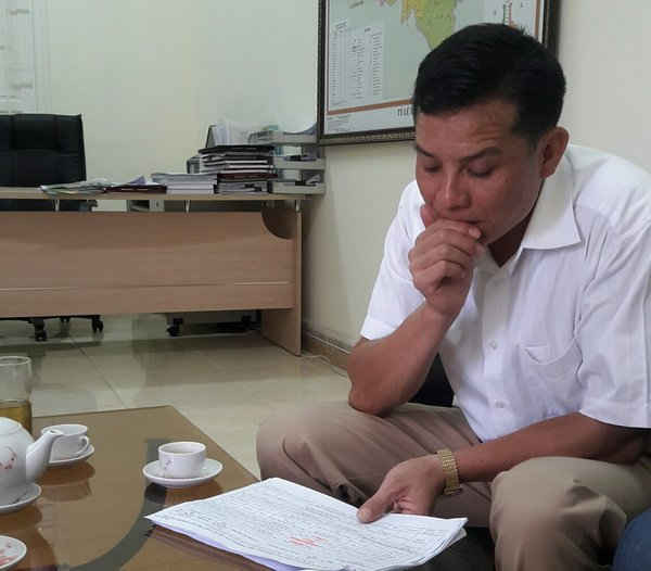 Trưởng phòng TN&MT huyện Mai Sơn, ông Nguyễn Xuân Thảo 