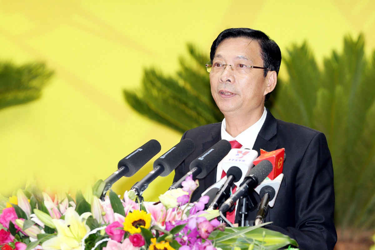 Bí thư Tỉnh ủy Quảng Ninh Nguyễn Văn Đọc phát biểu