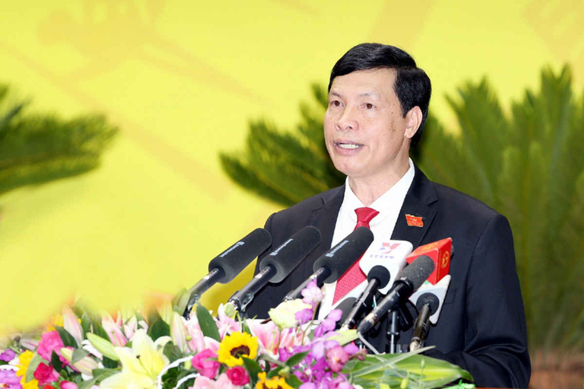Chủ tịch UBND tỉnh Quảng Ninh Nguyễn Văn Long phát biểu khai mạc