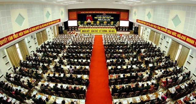 Quang cảnh Đại hội đại biểu Đảng bộ tỉnh Quảng Nam lần thứ XXI