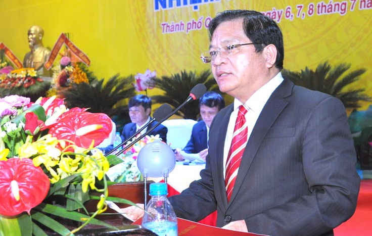 Ông Lê Viết Chữ tái đắc cử Bí thư Tỉnh ủy Quảng Ngãi nhiệm kỳ 2015-2020