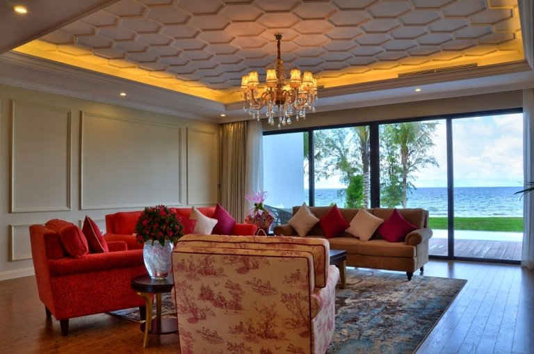  Nội thất Vinpearl Phú Quốc Resort & Golf được thiết kế theo phong cách tân cổ điển, sang trọng