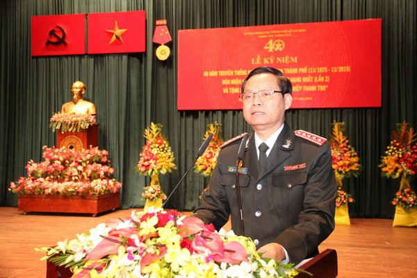 Tổng Thanh tra Chính phủ Huỳnh Phong Tranh ghi nhận và biểu dương kết quả hoạt động trong 40 năm qua của ngành Thanh tra TP. Hồ Chí Minh.