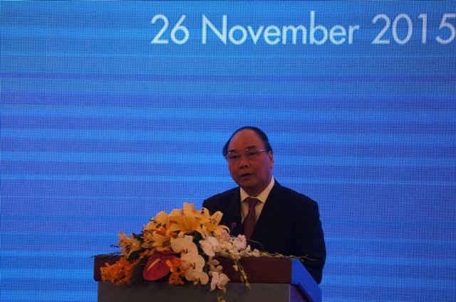 Ủy viên Bộ Chính trị, Phó Thủ tướng Chính phủ Nguyễn Xuân Phúc phát biểu khai mạc Hội nghị