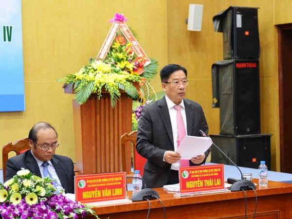 Thứ trưởng Bộ TN&MT Nguyễn Thái Lai phát biểu tại Phiên họp 