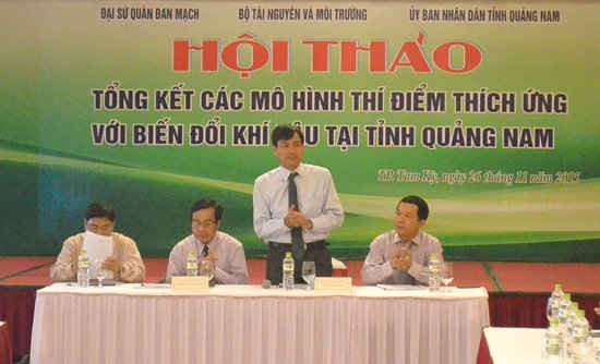 Ông Trần Quý Kiên – Vụ trưởng Vụ Kế hoạch (Bộ TN&MT) phát biểu tại Hội thảo. 