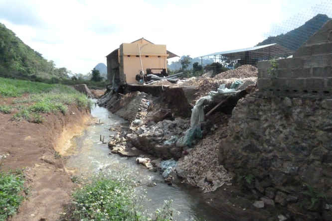 Khu vực suối thuộc địa phận xã Noong La, phường Chiềng Sinh, TP. Sơn La cũng có hiện tượng ô nhiễm do sơ chế cà phê