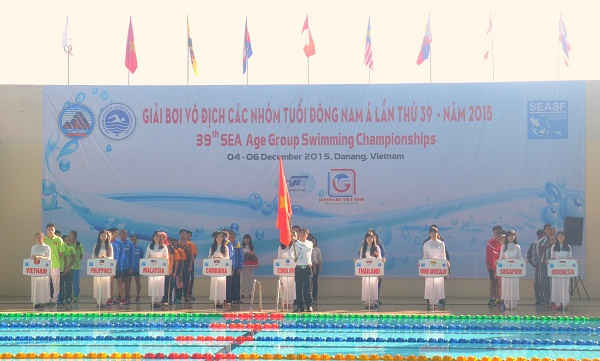Lễ khai mạc Giải Bơi vô địch các nhóm tuổi Đông Nam Á lần thứ 39