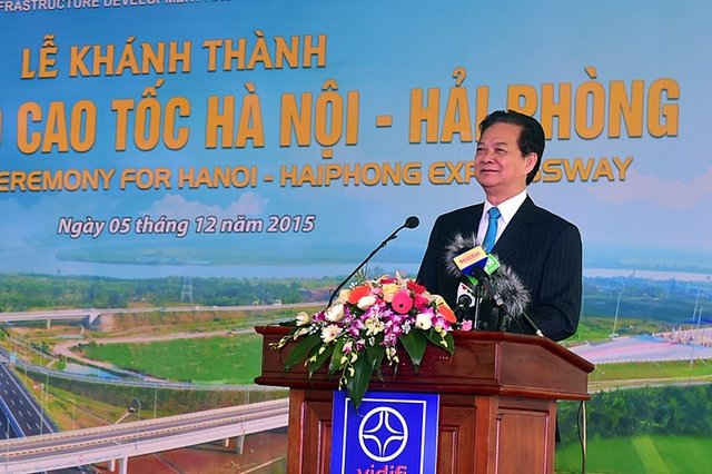 Thủ tướng Chính phủ Nguyễn Tấn Dũng phát biểu tại lê khánh thành - Ảnh: Chinhphu.vn 