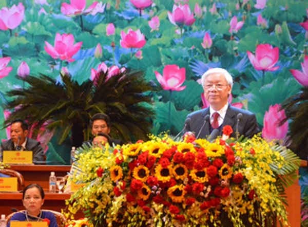 Tổng Bí thư Nguyễn Phú Trọng đã nhấn mạnh cần phải đưa công tác thi đua gắn với công việc hằng ngày như lời Bác Hồ đã dạy. Ảnh: Việt Hùng