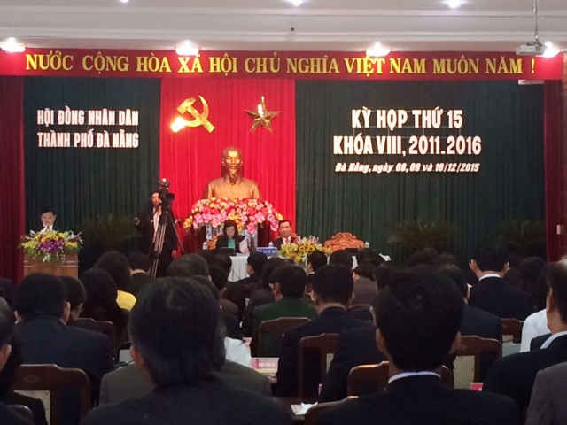 Quang cảnh kỳ họp 15 HĐND khóa VIII (nhiệm kỳ 2011-2016)