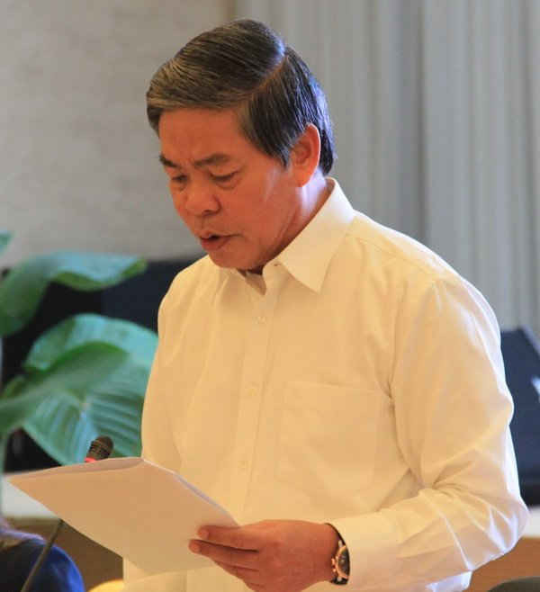 Bộ trưởng Bộ TN&MT Nguyễn Minh Quang phát biểu chỉ đạo tại Hội nghị