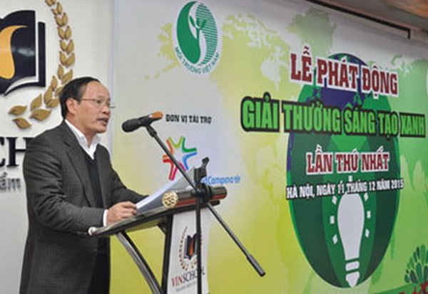 Tiến sĩ Nguyễn Văn Tài - Tổng cục trưởng Tổng cục Môi trường phát biểu tại Lễ phát động