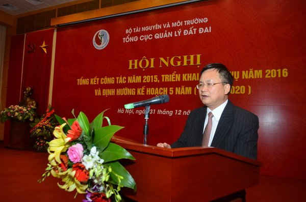 Tổng cục trưởng Lê Thanh Khuyến phát biểu tại Hội nghị