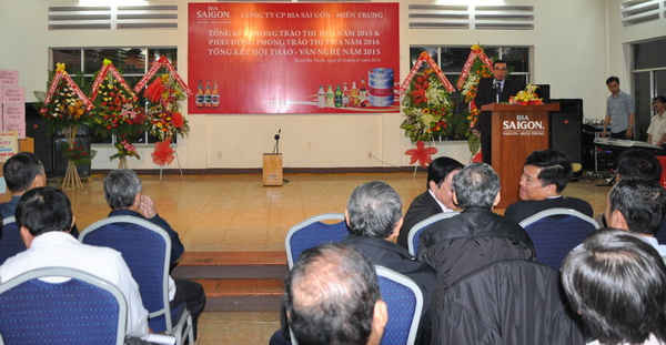 Hội nghị tổng kết phong trào thi đua năm 2015 Công ty cổ phần bia Sài Gòn - Miền Trung