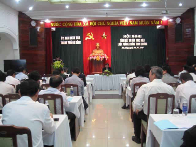 Quang cảnh Hội nghị tổng kết 10 năm thực hiện Luật PCTN tại Đà Nẵng