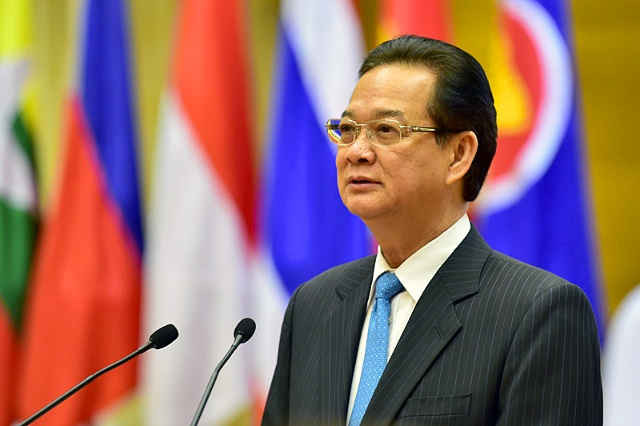 Thủ tướng Chính phủ Nguyễn Tấn Dũng phát biểu tại Tiệc chiêu đãi.