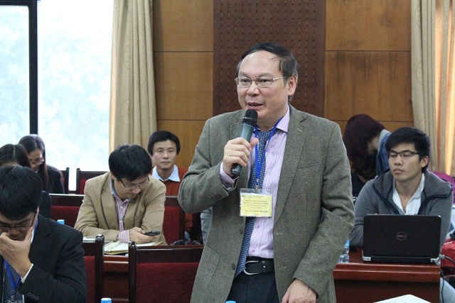Ông Lê Công Thành - Tổng giám đốc Trung tâm KTTV quốc gia phát biểu 