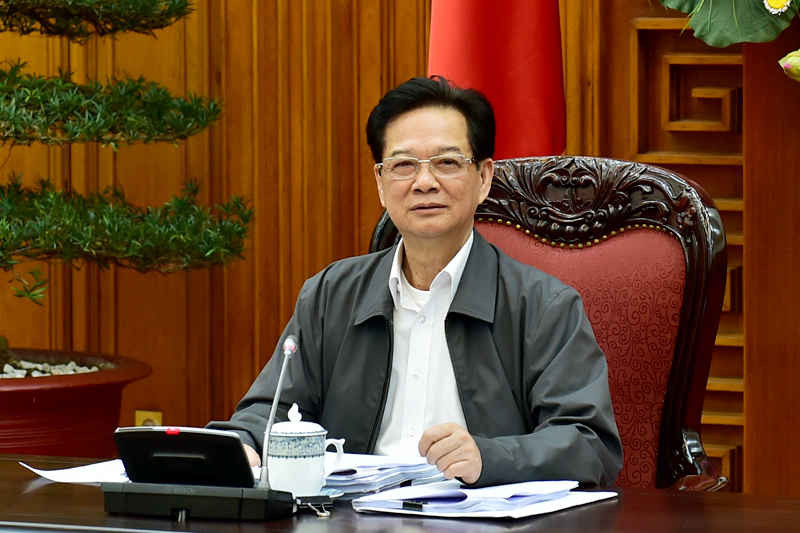 Thủ tướng Nguyễn Tấn Dũng phát biểu tại cuộc họp