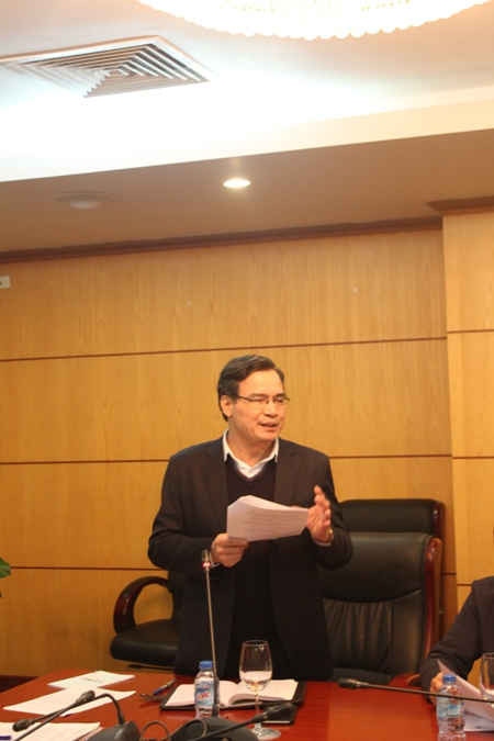 Cục trưởng Nguyễn Văn Tuệ phát biểu tại buổi họp