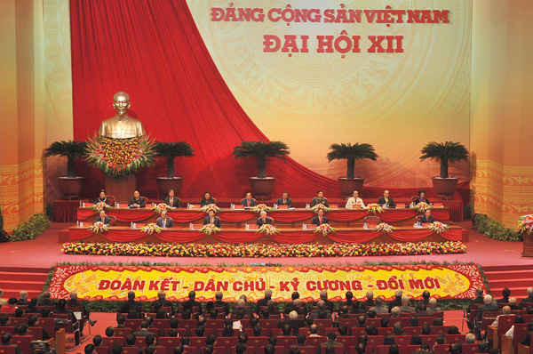 Đại hội XII Đảng Cộng sản Việt Nam đã chính thức khai mạc ngày 21/1. Ảnh: dangcongsan.vn