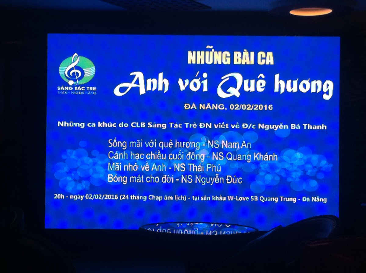 Những ca khúc do CLB Sáng tác Trẻ viết về ông Nguyễn Bá Thanh