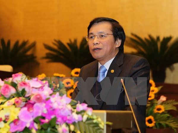 Chủ nhiệm Văn phòng Quốc hội Nguyễn Hạnh Phúc. (Ảnh: Dương Giang/TTXVN)
