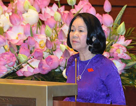 Bà Trương Thị Mai - Ủy viên Bộ Chính trị - Trưởng Ban Dân vận Trung ương 